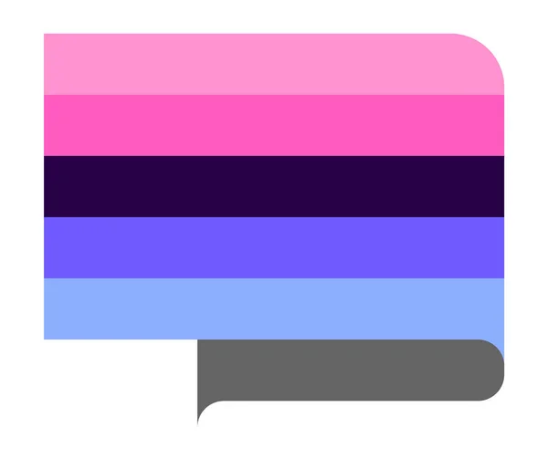 Bandeira de orgulho omnisexual — Vetor de Stock