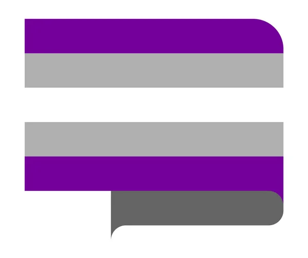 Bandeira do orgulho grissexual — Vetor de Stock