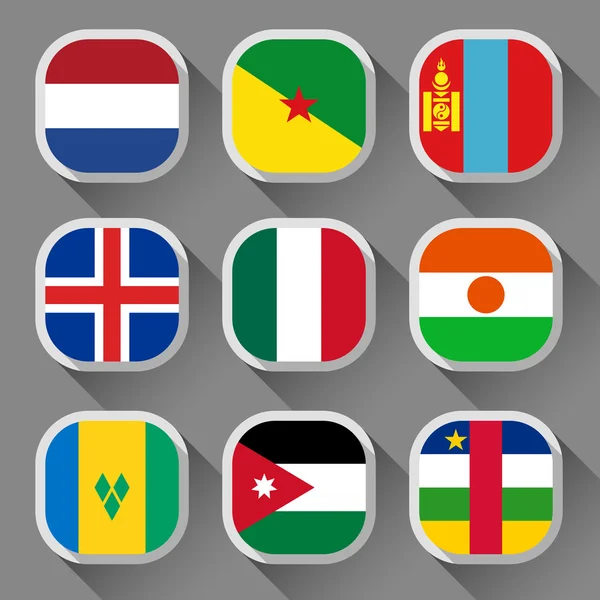 Flags of the world — Stock Vector