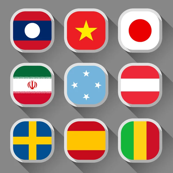 Flags of the world — Stock Vector