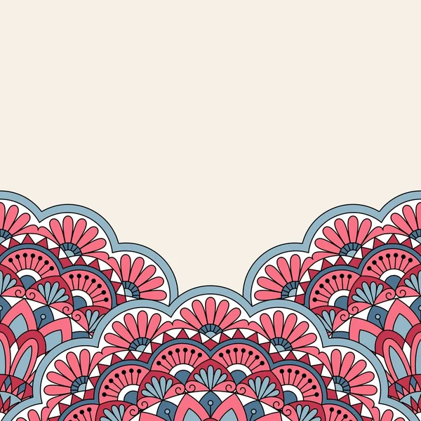 Padrão oriental floral . — Vetor de Stock