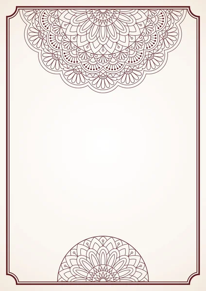 Patrón oriental floral . — Vector de stock