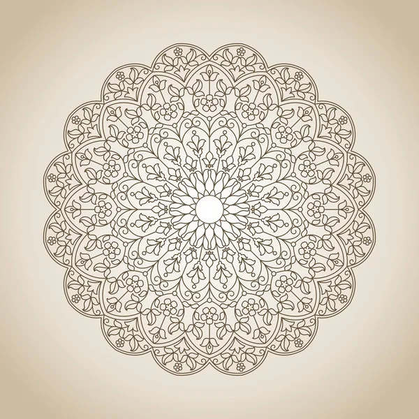 Mandala. Ornamental round pattern. — Stock Vector