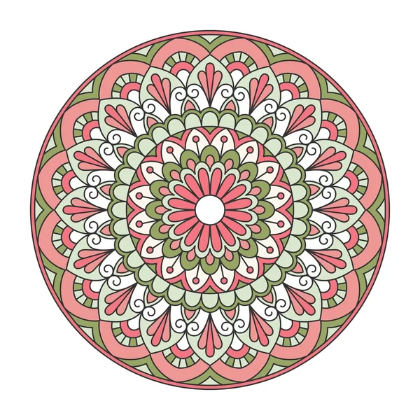 Mandala. Ornamentales rundes Muster. — Stockvektor