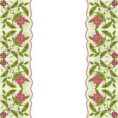 Çiçek süslemeli davetiye..