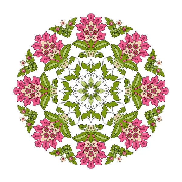 Вінтажна кругла квітка для дизайну . — стоковий вектор