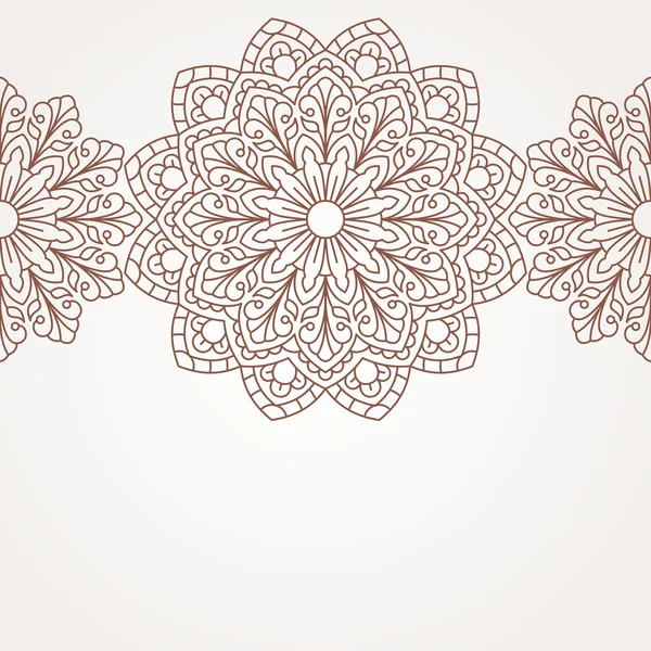 Patrón oriental con mandala .. — Vector de stock