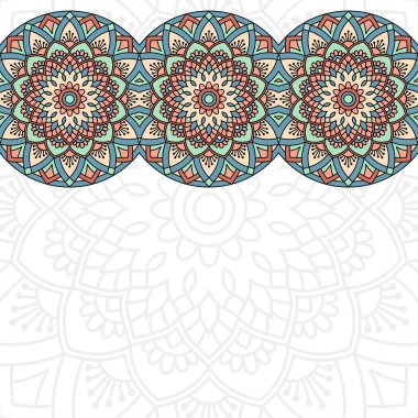 Mandala ile oryantal desen..