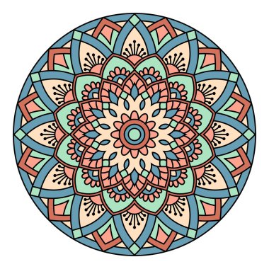 Mandala. Dekoratif yuvarlak desen.