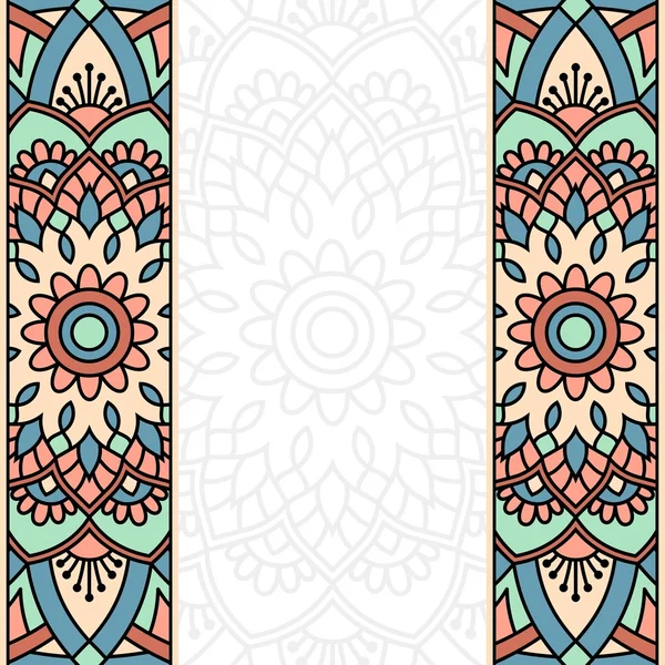 Modèle oriental avec mandala .. — Image vectorielle