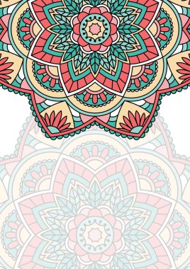 Mandala ile oryantal desen..