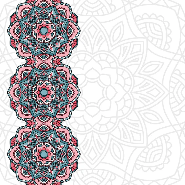 Oriental pattern with mandala.. — Stock Vector