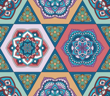 sorunsuz oryantal desen.