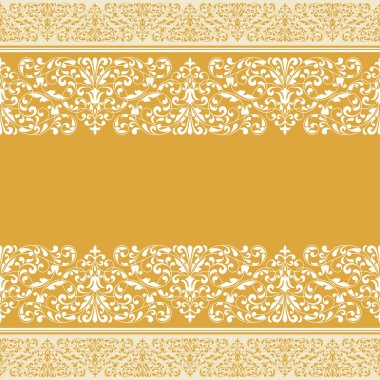 Daveti veya tebrik kartı için vintage desen.