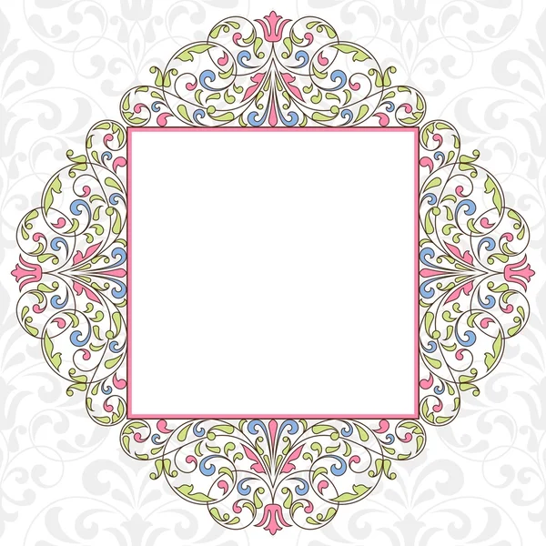 Modèle floral pour carte d'invitation . — Image vectorielle