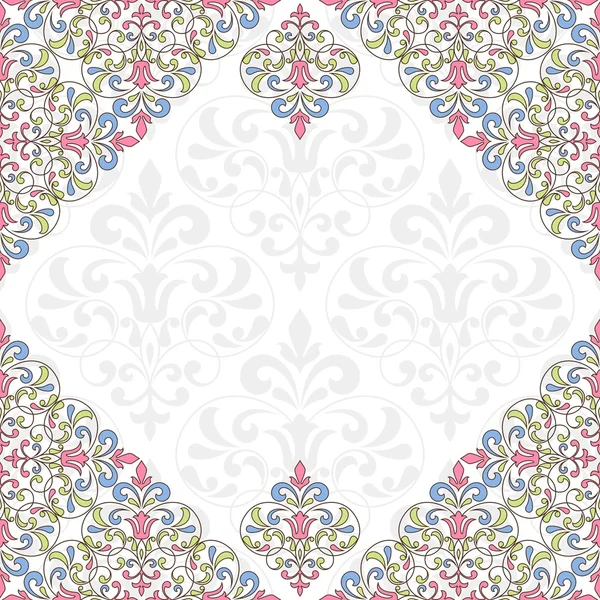 Modèle floral pour carte d'invitation . — Image vectorielle