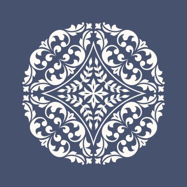 Yuvarlak vintage süsleme.