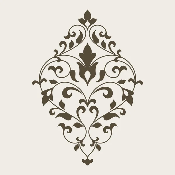 Elemento floral ornamental para el diseño . — Archivo Imágenes Vectoriales