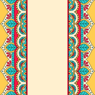 Mandala ile oryantal desen..