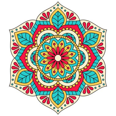 Mandala. Dekoratif yuvarlak desen.