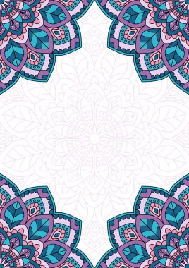 Mandala ile oryantal desen..