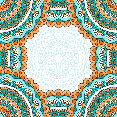 Mandala ile oryantal desen..