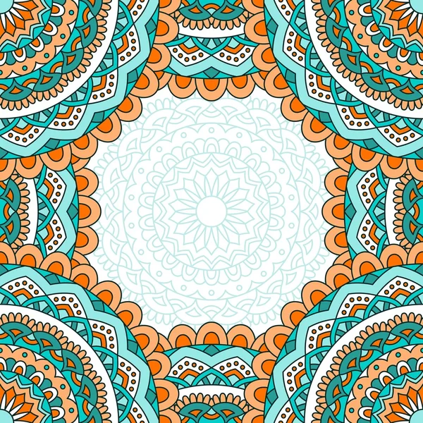 Modèle oriental avec mandala .. — Image vectorielle