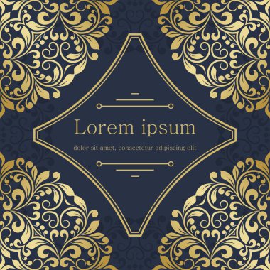 Davetiye veya tebrik kartı için çiçek deseni