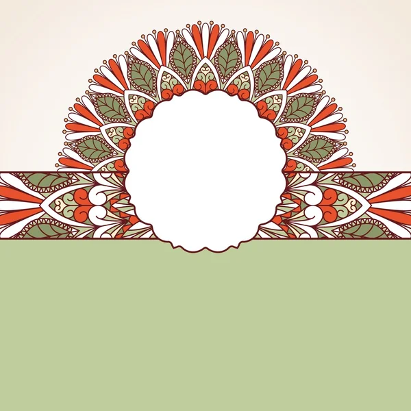 Patrón oriental floral . — Vector de stock