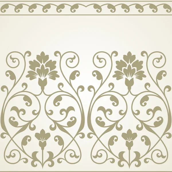 Modèle floral pour invitation ou carte de vœux. — Image vectorielle