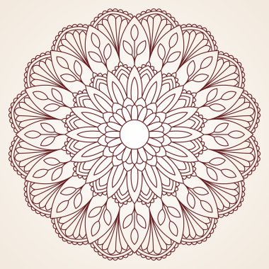 Dekoratif yuvarlak dantel modeli.