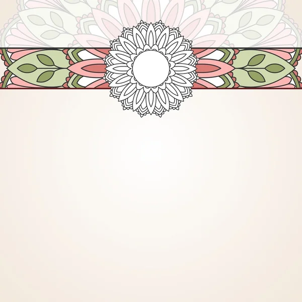 Padrão oriental floral . — Vetor de Stock