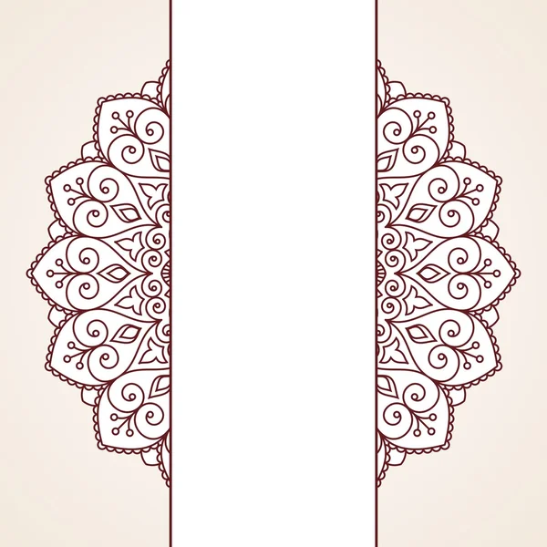 Blomstermotiv orientalsk mønster . – Stock-vektor