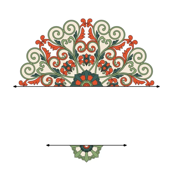 Padrão oriental floral . — Vetor de Stock