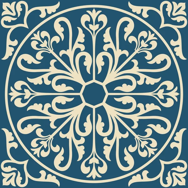 Elemento floral ornamental para el diseño . — Vector de stock