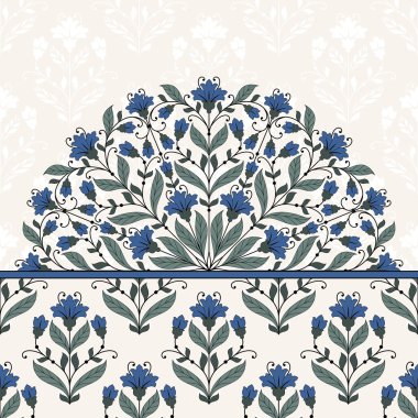 Çiçek süslemeli davetiye..