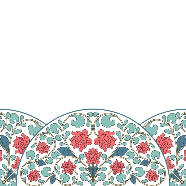 Квітковий східний візерунок у вінтажному стилі . — стоковий вектор