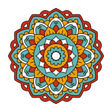 Mandala. Dekoratif yuvarlak desen.