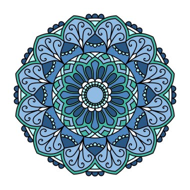 Mandala. Dekoratif yuvarlak desen.