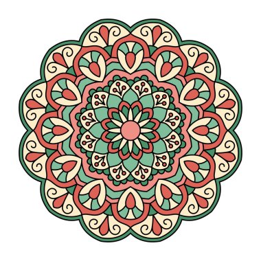 Mandala. Dekoratif yuvarlak desen.