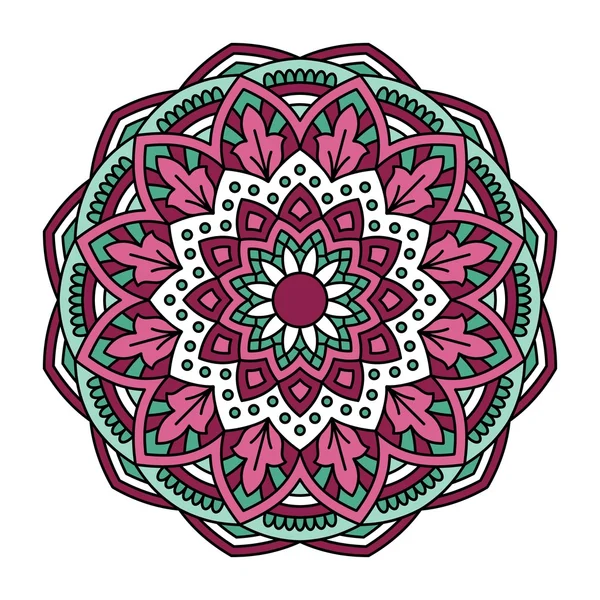 Mandala. Ornamentales rundes Muster. — Stockvektor