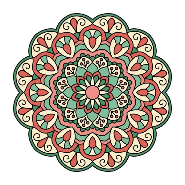 Mandala. Patrón redondo ornamental . — Vector de stock