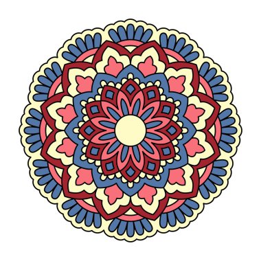 Mandala. Dekoratif yuvarlak desen.