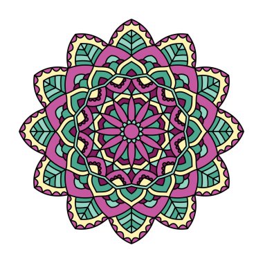 Mandala. Dekoratif yuvarlak desen.