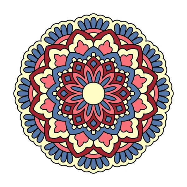 Mandala. Padrão redondo ornamental . —  Vetores de Stock