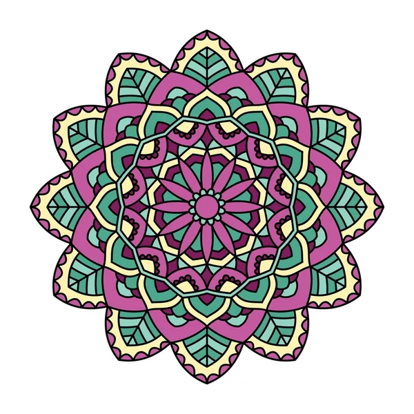 Mandala. Ornamentales rundes Muster. — Stockvektor