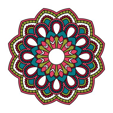 Mandala. Dekoratif yuvarlak desen.