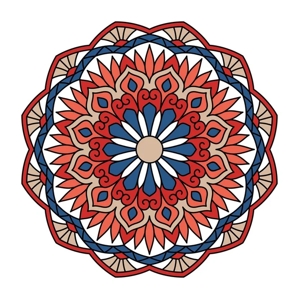 Mandala. Patrón redondo ornamental . — Vector de stock
