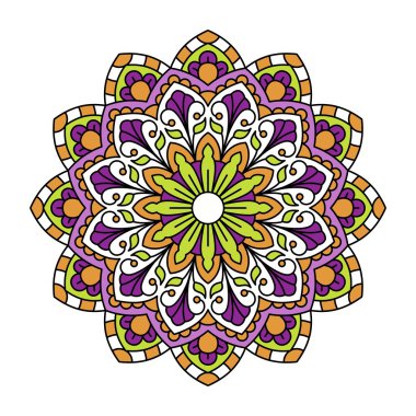 Mandala. Dekoratif yuvarlak desen.