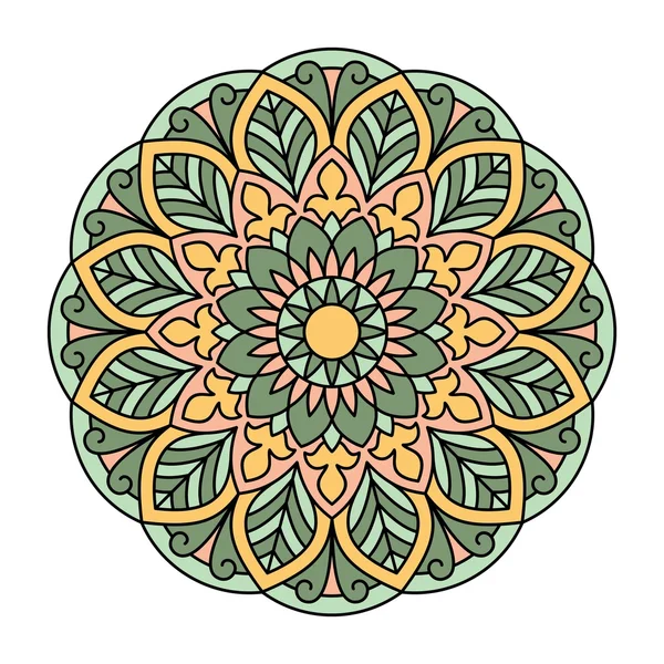 Mandala. Dekorativa runda mönster. — Stock vektor